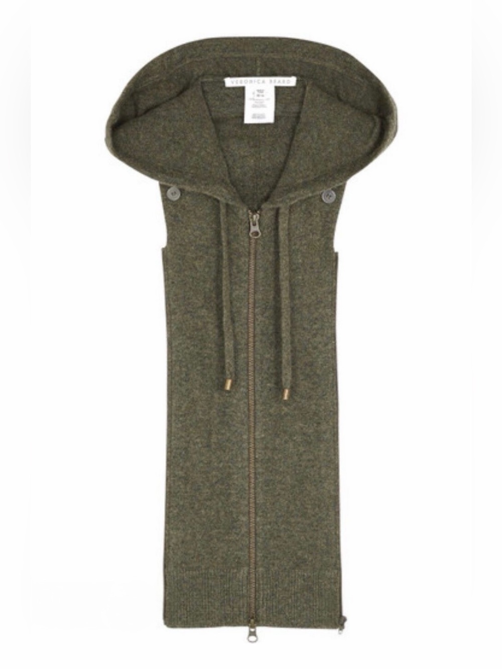 Veronica Beard Cashmere Hoodie Dickey in Army